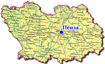 Карта Пензенской области